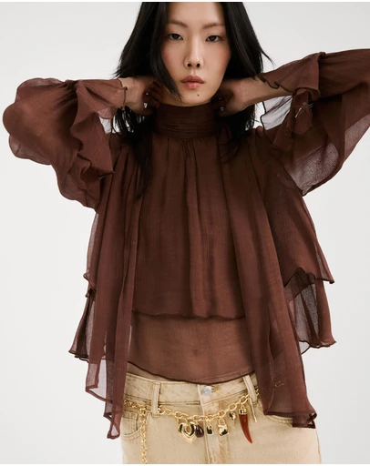 M.N.G - Choco Blouse