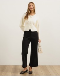 Atmos&Here - Luella High Rise Crop Flare Jeans