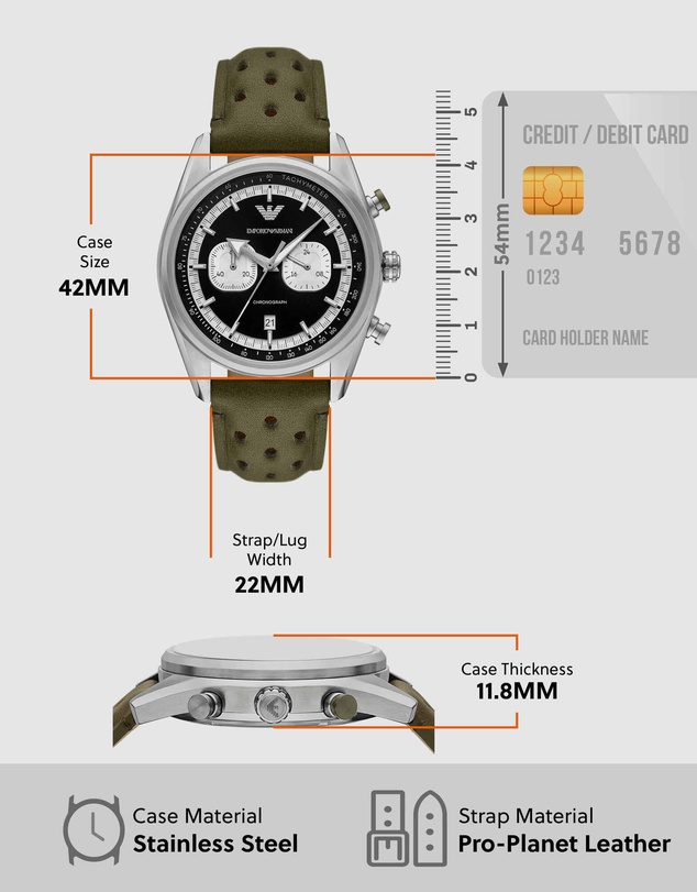 Emporio Armani - Green Chronograph Watch