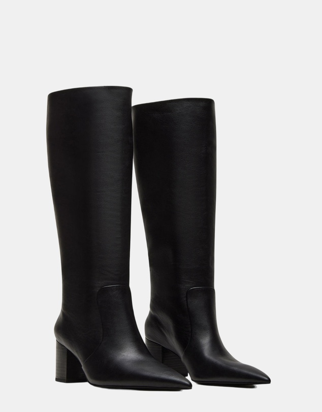 Steve Madden - Skyline Black Leather Boots