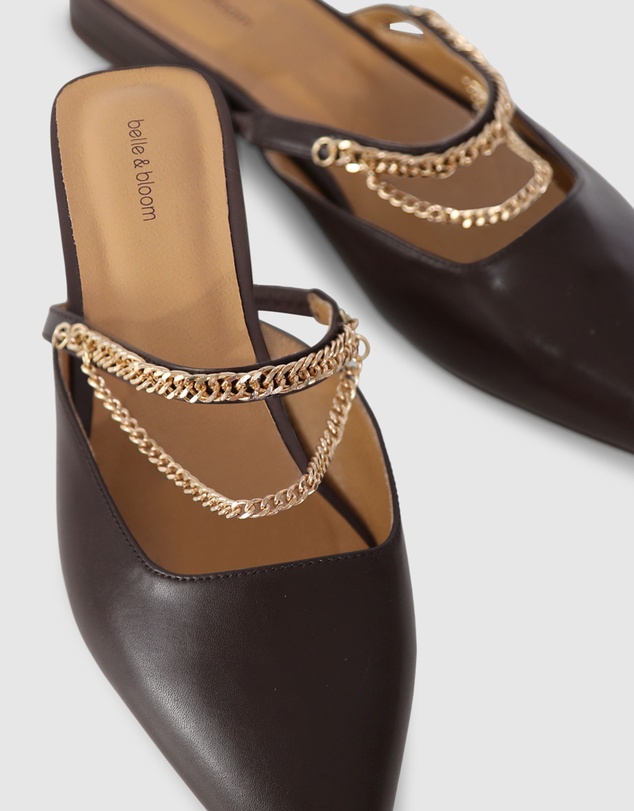 Belle & Bloom - On The Go Leather Flat