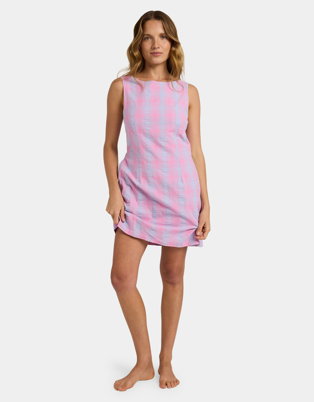 Roxy - Womens Phoebe Check Mini Dress
