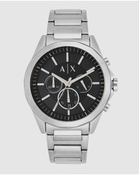 Armani Exchange - Silver-Tone Chronograph Watch