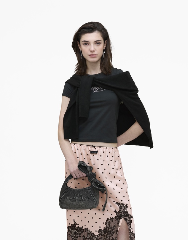 Marc Jacobs - The Bow Denim Mini Sack Bag