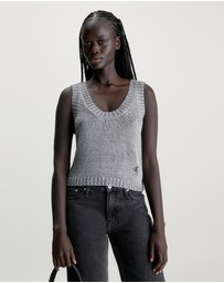Calvin Klein Jeans - Metallic Knit Tank Top