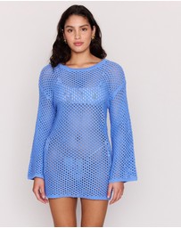 MINKPINK - Balmy Crochet Mini Dress