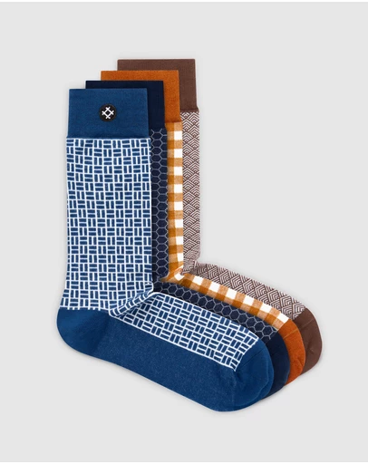 Sockdaily - Runaway 4 Pack Crew Socks