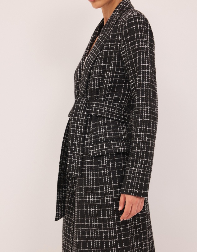 Calli - Nadia Tweed Trench Coat