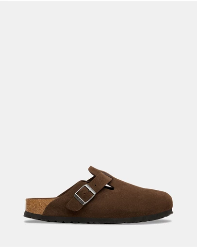 Birkenstock - Boston SFB Tonal Footbed Suede Leather Narrow - Unisex