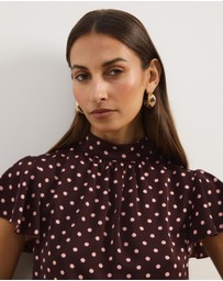 Atmos&Here - Fia Flutter Sleeve Blouse
