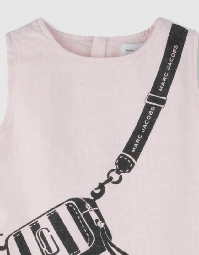 Marc Jacobs - Crosbody Bag Print Sleeveless Dress - Kids-Teens