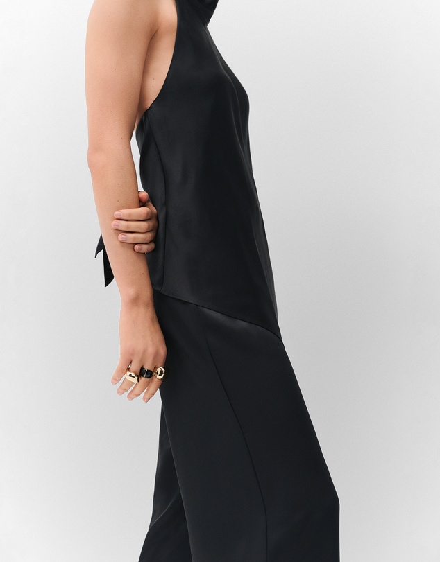 UNISON - Satin Wide Leg Pant