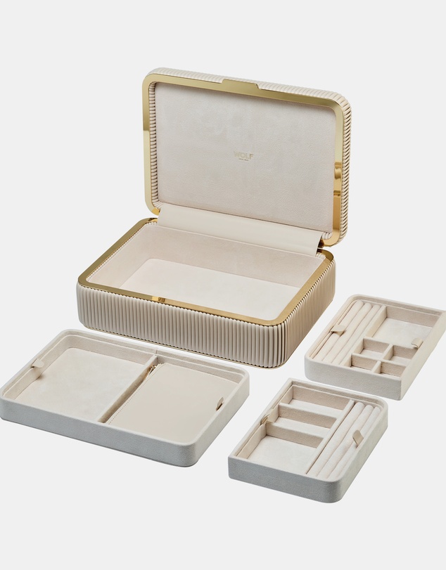 Wolf - Wolf Bella Medium Jewellery Box Bone