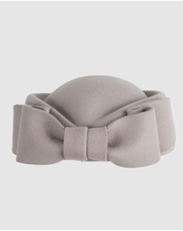 Max Alexander - Felt Grey Pillbox Hat