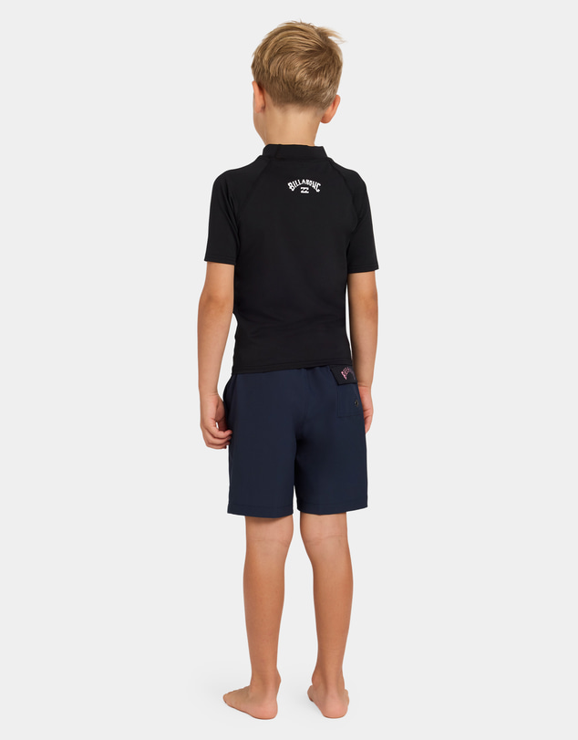 Billabong - Toddlers All Day Arch Regular Fit Short Sleeve Rashguard