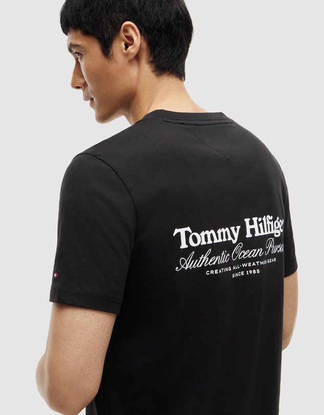 Tommy Hilfiger - Back Graphic Jersey Crew Neck T-Shirt
