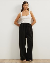 Atmos&Here - Zuma Contrast Piping Pants