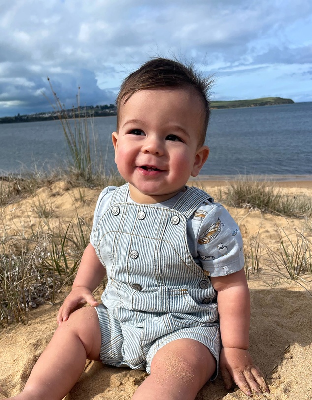 Bebe by Minihaha - Indigo Stripe Overall