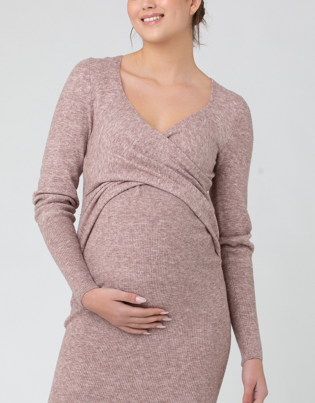 Ripe Maternity - Heidi Nursing Knit Dress
