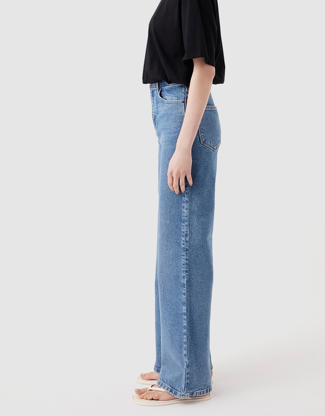 Outland Denim - Ellie High Wide Leg Jeans