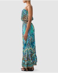 Camilla - Shirred Waist Long Dress