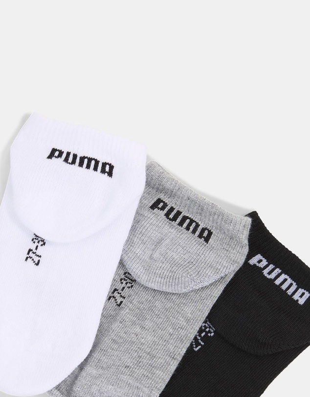 Puma - 3-Pack Plain Sneaker Socks - Babies-Teens