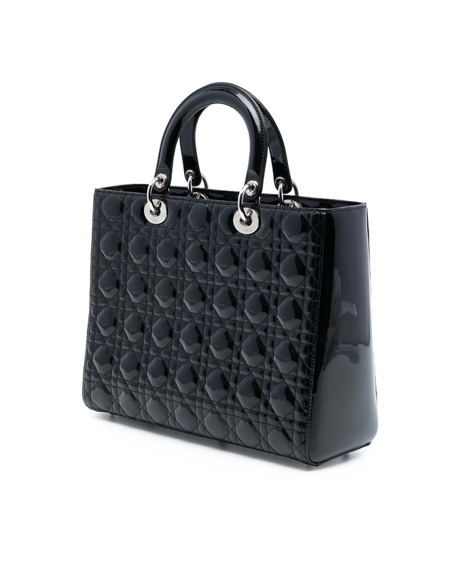 Pre-Loved by Azura Reborn - Pre-Loved Large Patent Cannage Lady Dior