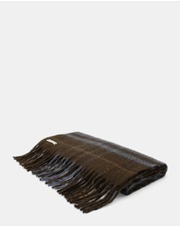 Morgan & Taylor - Hallie Scarf in Chocolate Brown Check