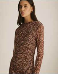 & Other Stories - Long Sleeve Printed Mini Dress