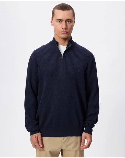 Polo Ralph Lauren - ICONIC EXCLUSIVE - Rib LS Half Zipped Knit