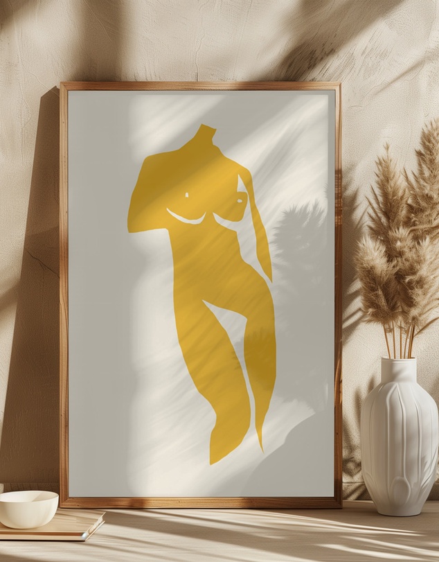 Olive et Oriel - Silhouette Grace by Little Dean Art Print