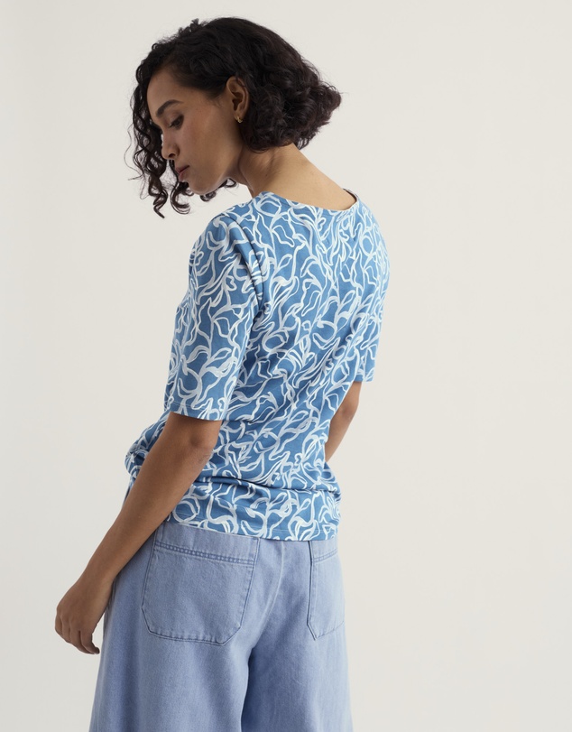 Seasalt - Poisson Printed T-Shirt in GOTS-Certified Organic Cotton Jersey