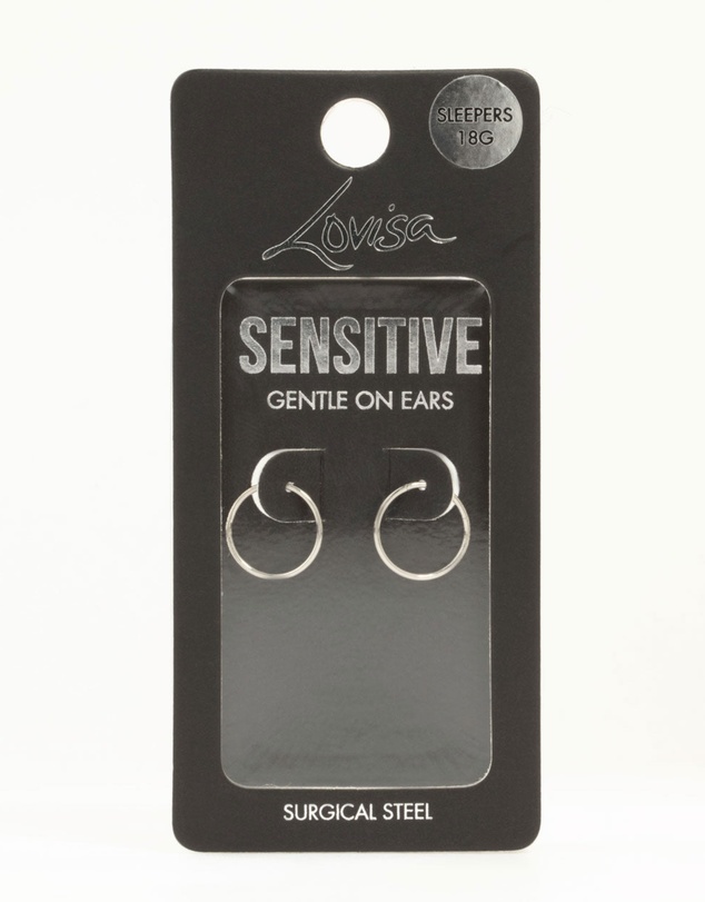 Lovisa - Surgical Steel Medium Sleeper Earrings 12 mm