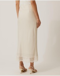 Tussah - Sadie Satin Lace Slip Skirt
