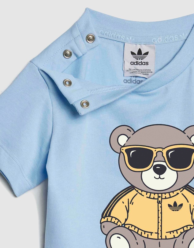 adidas Originals - Teddy Bear Shorts and Tee Set - Babies-Kids