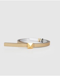 Belle & Bloom - Cleopatra Pyramid Stud Leather Belt