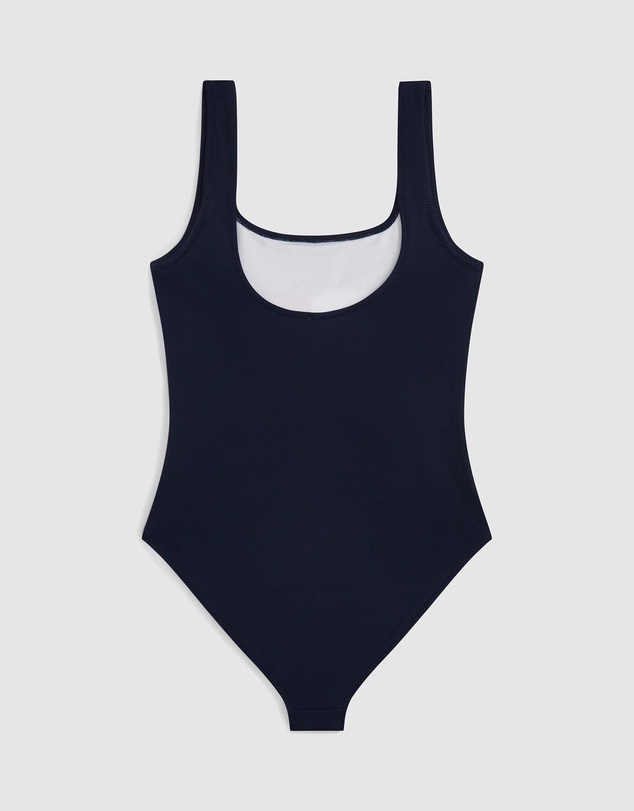 Tommy Hilfiger - Classic Colour-Blocked Square Neck Swimsuit - Teens