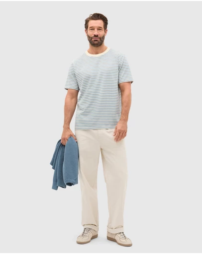 Seed Heritage - Stripe Crew Tee