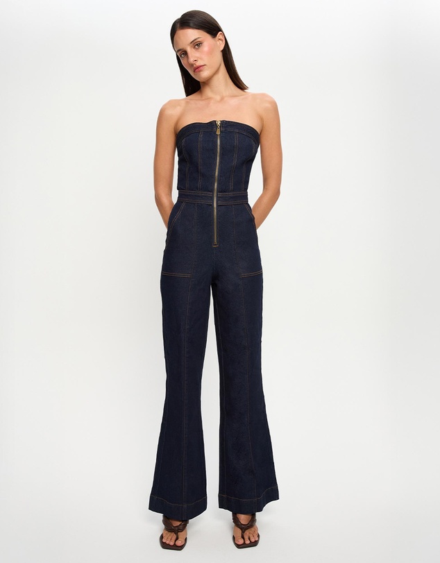KIVARI - Dani Denim Jumpsuit