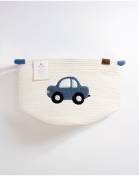 Living Textiles - Cotton Rope Embroidered Hampers - Car