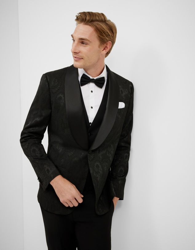 Politix - Paisley Black Tie Tuxedo