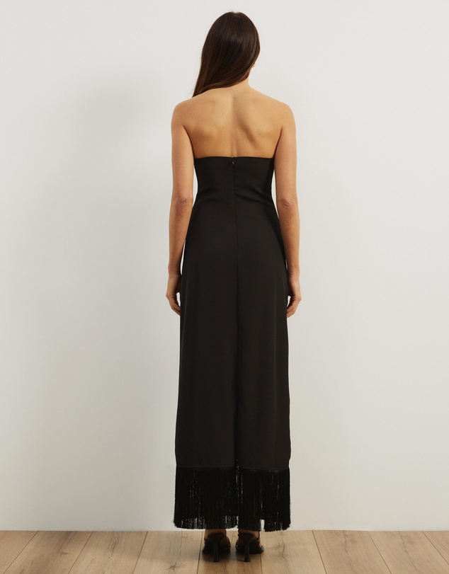 Atmos&Here - Nova Crepe Fringe Evening Dress