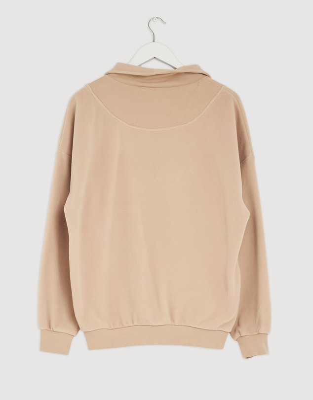 Revibe - Repaired Lorna Jane Clubhouse Polar Fleece Half Zip Sweater - ICONIC EXCLUSIVE - AU 8
