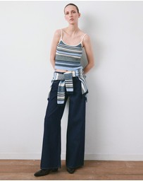 M.N.G - Striped Knitted Fitted Top