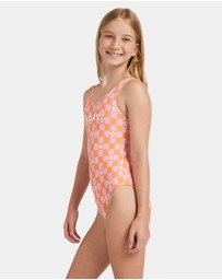Roxy - Girls 8 to 16 Flower Check One Piece