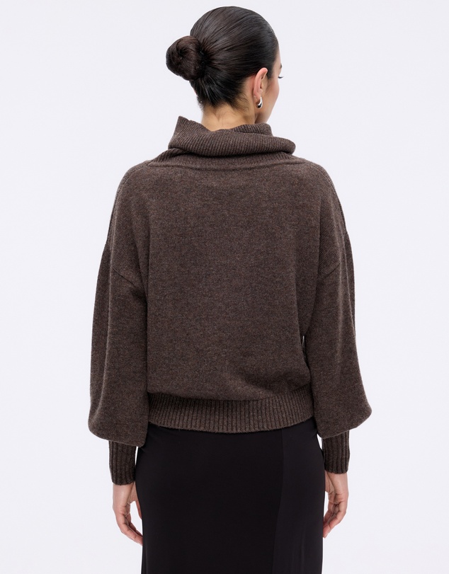 Minima Esenciales - Rian Wool Cashmere Funnel Neck Jumper
