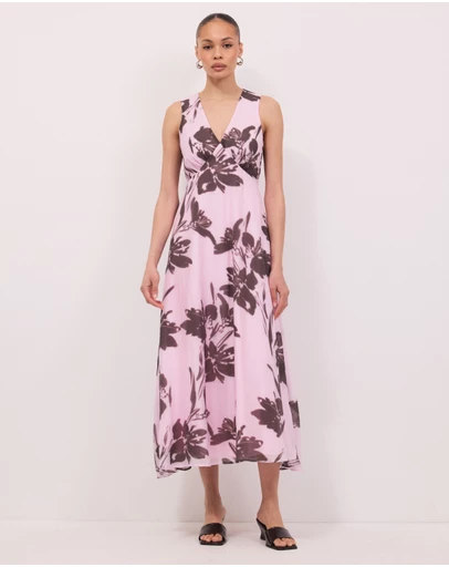 Calli - Lola Check Maxi Dress