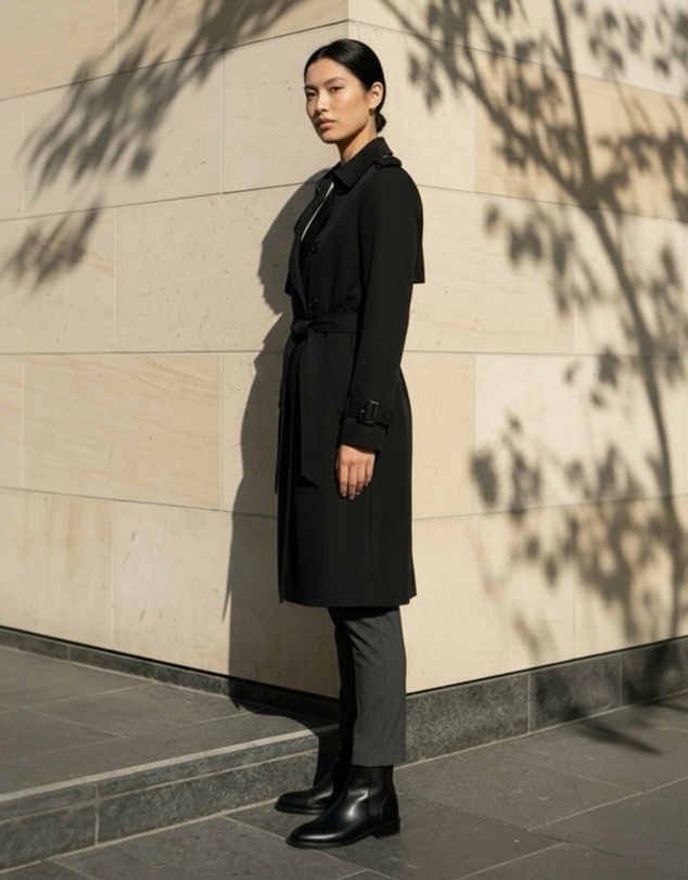 Mossée - Avira Button Front Trench Coat
