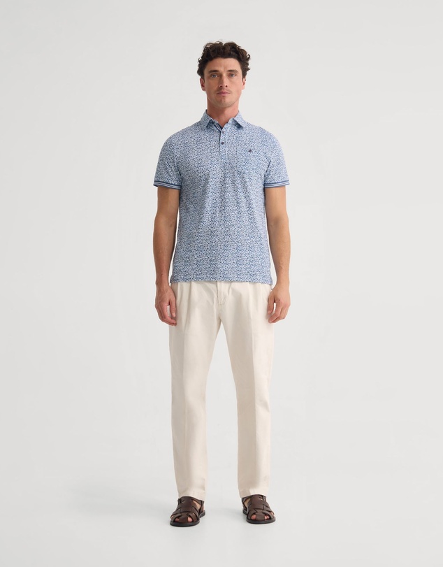 Oxford - Milo Printed Jersey Polo