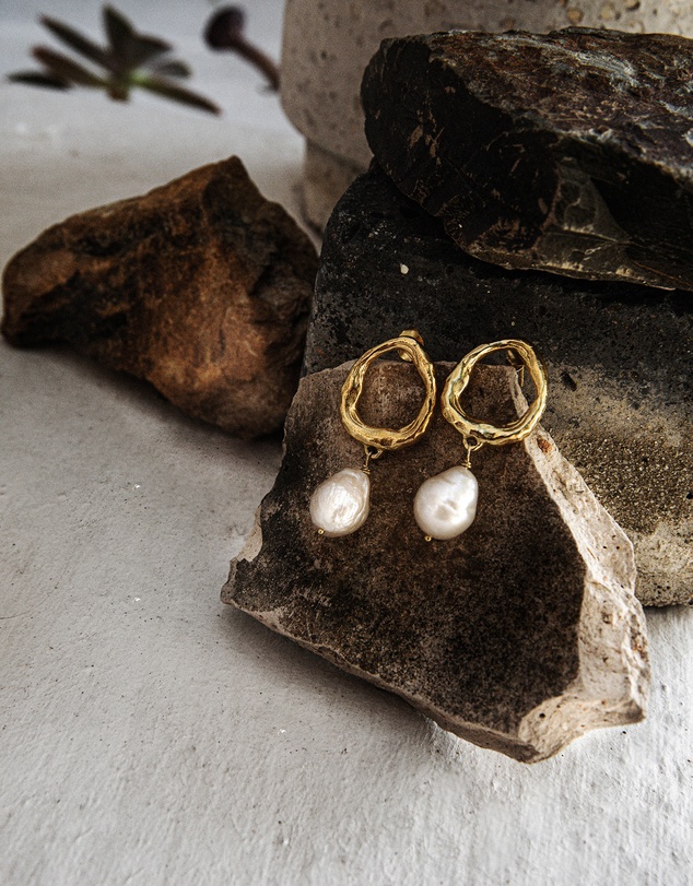 Haze & Glory - ICONIC EXCLUSIVE - La Pearl Earrings - Gold